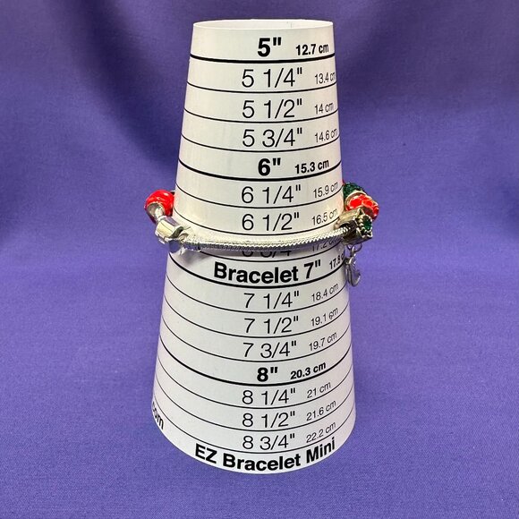 Pandora-Style Christmas Themed Bracelet w/ 12 Charms - Picture 14 of 15